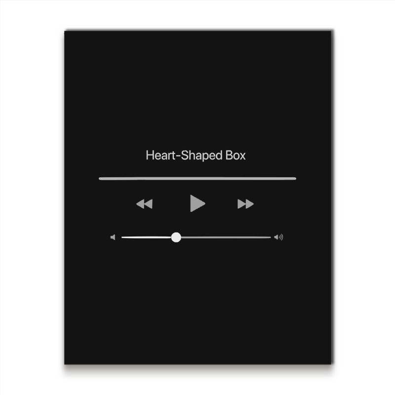 Playing Heart Shaped Box Metal Print Vertical | Artistshot