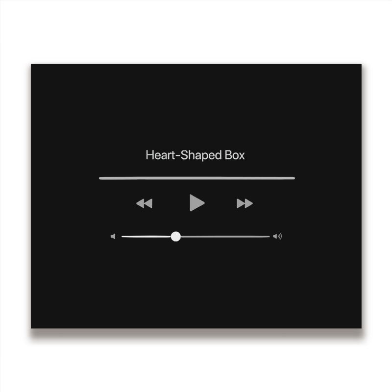 Playing Heart Shaped Box Metal Print Horizontal | Artistshot