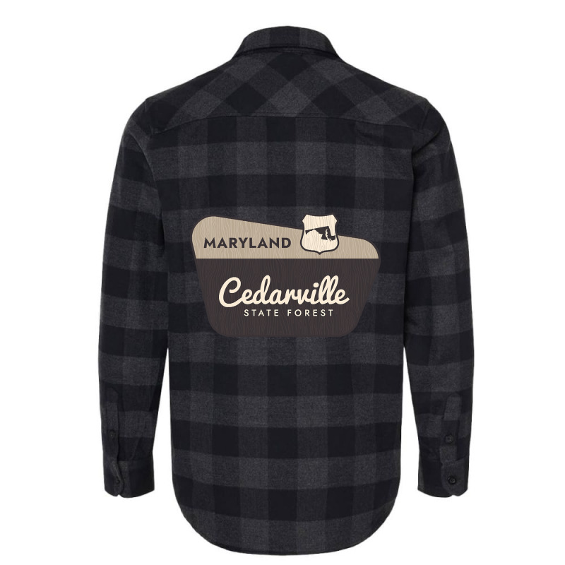 Cedarville State Forest Maryland Welcome Sign Flannel Shirt by dentistdamaging500 | Artistshot