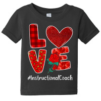 Instructional Coach Valentine Day Love Heart Flower T Shirt Baby Tee | Artistshot