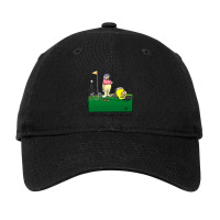 Funny Spectickles Golf Cartoon Humor Adjustable Cap | Artistshot