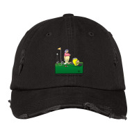 Funny Spectickles Golf Cartoon Humor Vintage Cap | Artistshot