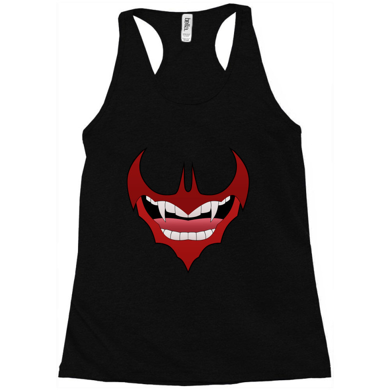 Bat Shaped Vampire Mouth Lip Racerback Tank by kundalinitrampled75 | Artistshot