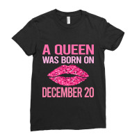 Pink Lips - Birthday December 20 20th Ladies Fitted T-shirt | Artistshot