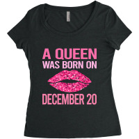 Pink Lips - Birthday December 20 20th Women's Triblend Scoop T-shirt | Artistshot