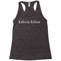 Kahvia Kiitos Coffee Please Finnish Language Group Trip Cafe T Shirt Racerback Tank | Artistshot