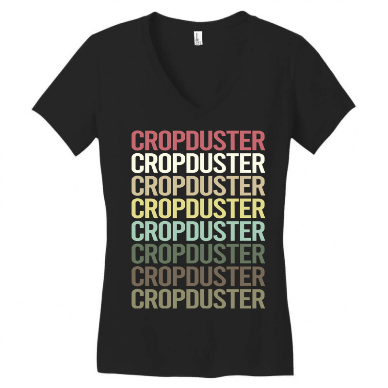 Colorful Text Crop Duster Women's V-Neck T-Shirt by BrianneRemers65 | Artistshot