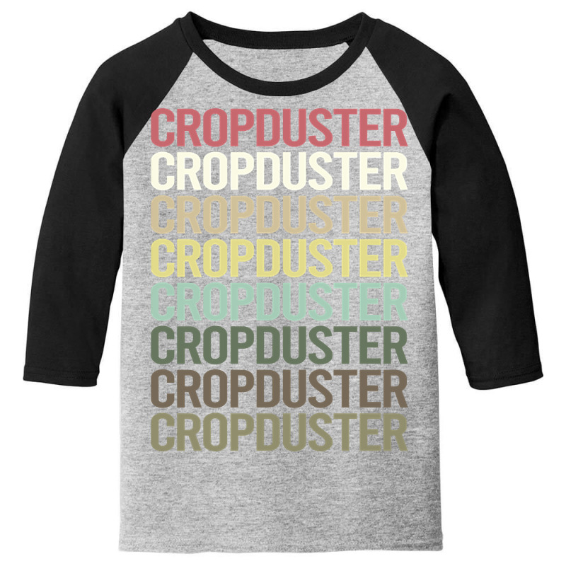 Colorful Text Crop Duster Youth 3/4 Sleeve by BrianneRemers65 | Artistshot