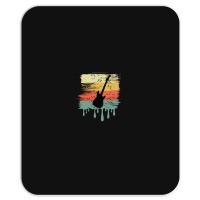 Bass Guitar Vintage Dripping Mousepad | Artistshot