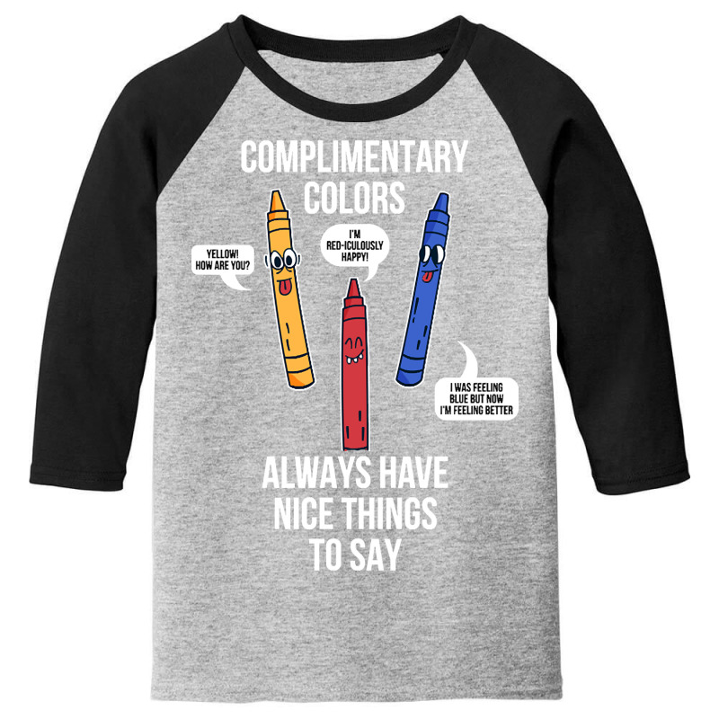 Complimentary Colors Funny Artist Gift Youth 3/4 Sleeve by fencevaudeville14 | Artistshot