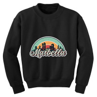 Marbella City Retro Youth Sweatshirt | Artistshot