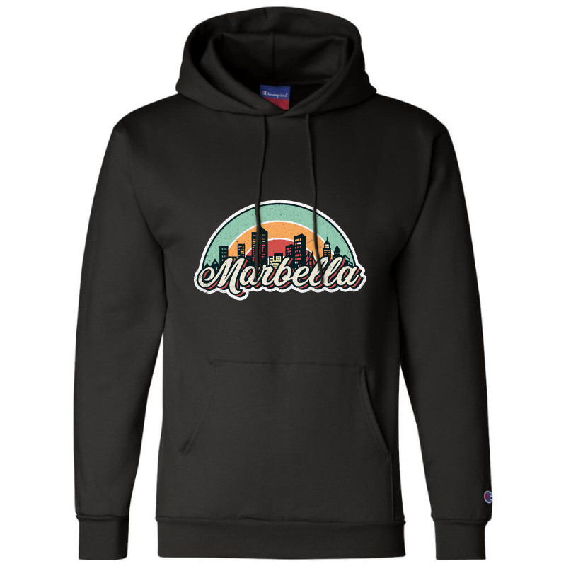 Marbella City Retro Champion Hoodie | Artistshot