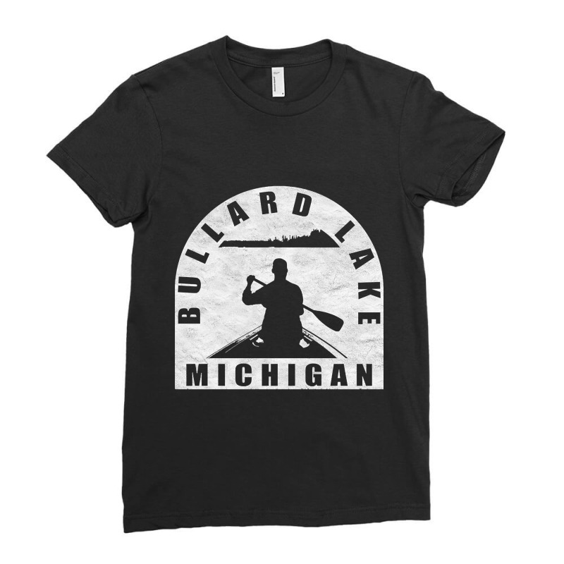 Bullard Lake Canoeing Michigan Ladies Fitted T-Shirt by fencingderby989 | Artistshot