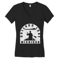 Bullard Lake Canoeing Michigan Women's V-neck T-shirt | Artistshot