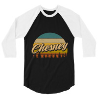 Personalized Name Chesney Retro Styles Birthday 3/4 Sleeve Shirt | Artistshot