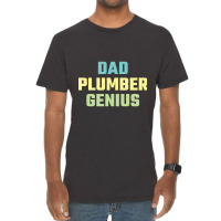 Plumber Dad-5zofn Vintage T-shirt | Artistshot