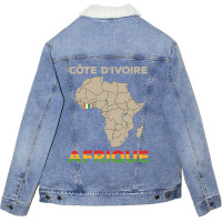 Cote Divorce-africa Unisex Sherpa-lined Denim Jacket | Artistshot