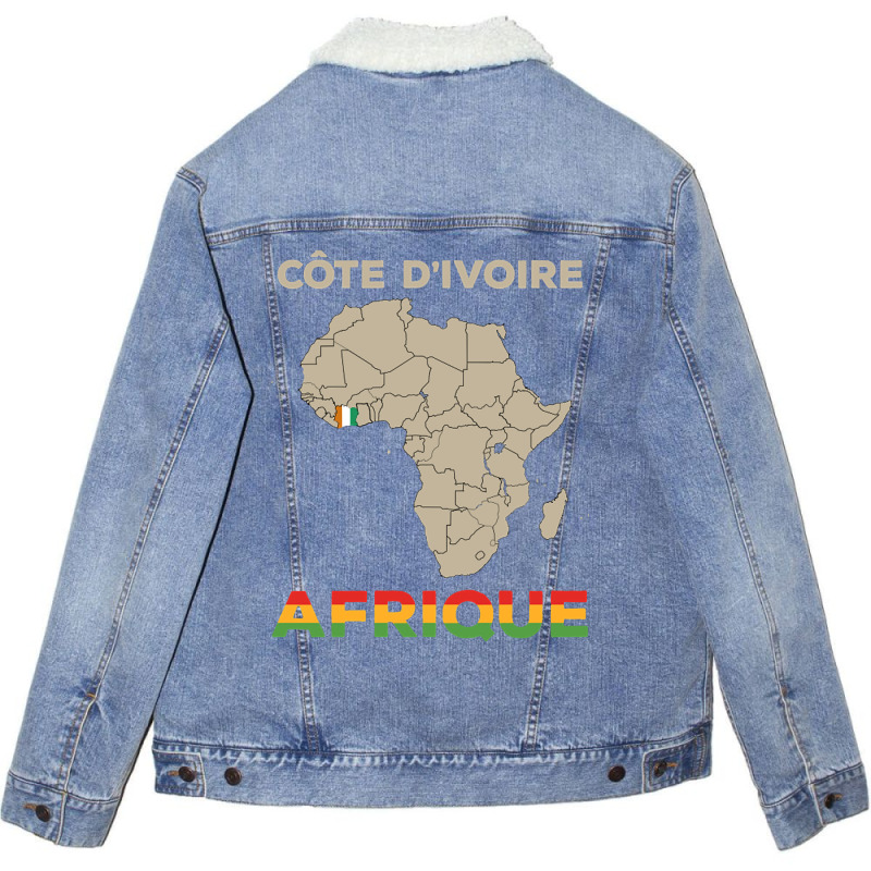 Cote Divorce-africa Unisex Sherpa-lined Denim Jacket | Artistshot