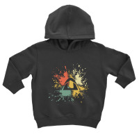 Camping Ink Splash Toddler Hoodie | Artistshot