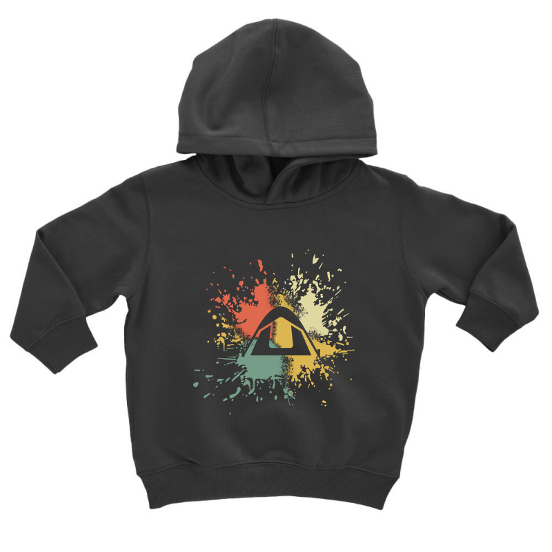 Camping Ink Splash Toddler Hoodie | Artistshot