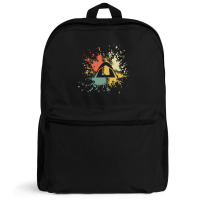 Camping Ink Splash Backpack | Artistshot