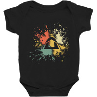 Camping Ink Splash Baby Bodysuit | Artistshot