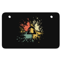 Camping Ink Splash Atv License Plate | Artistshot