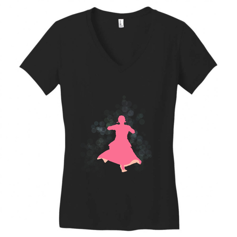 Classical Indian Dancing Women's V-Neck T-Shirt by traumafemales188 | Artistshot