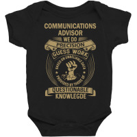 Communications Advisor - We Do Precision Baby Bodysuit | Artistshot