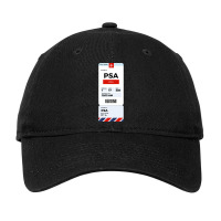 Pisa Boarding Pass Adjustable Cap | Artistshot