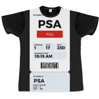 Pisa Boarding Pass Graphic T-shirt | Artistshot