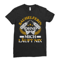 Womens Building Aid Without Me Runs Nix Topping Festival House Constru Ladies Fitted T-shirt | Artistshot