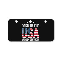 Born In The Usa Made And Raised In Kentucky Bicycle License Plate | Artistshot