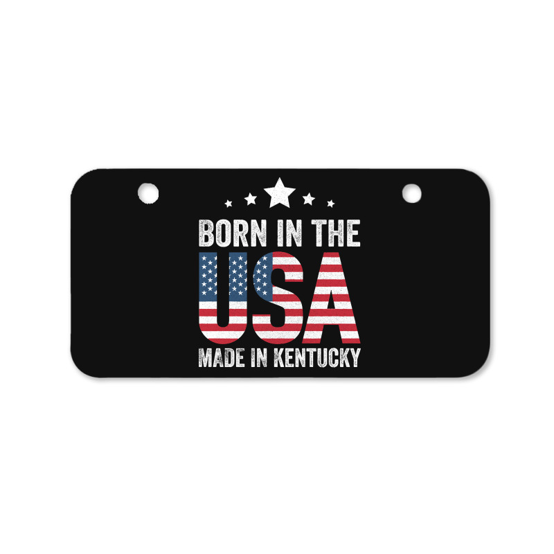 Born In The Usa Made And Raised In Kentucky Bicycle License Plate | Artistshot