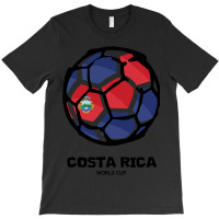 Costa Rica Football Country Flag T-shirt | Artistshot