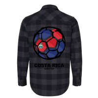 Costa Rica Football Country Flag Flannel Shirt | Artistshot