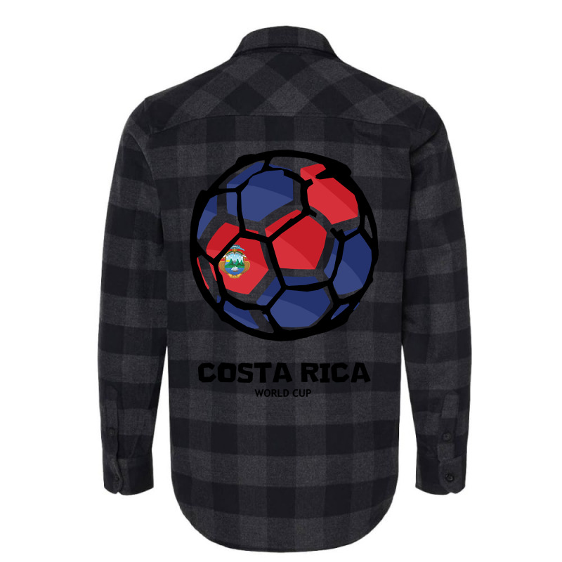 Costa Rica Football Country Flag Flannel Shirt | Artistshot