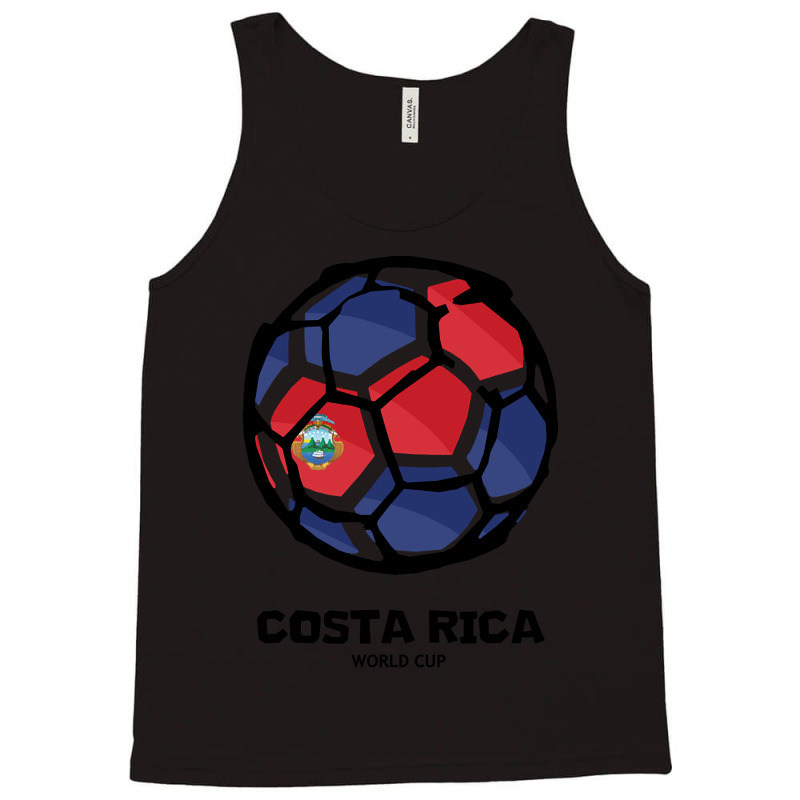 Costa Rica Football Country Flag Tank Top | Artistshot