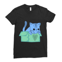 Cat In A Box Ladies Fitted T-shirt | Artistshot