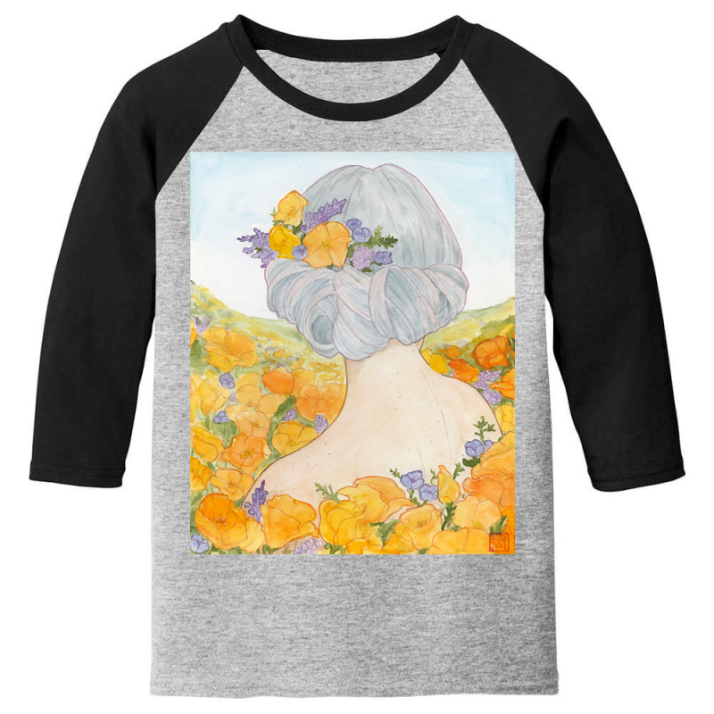 California Poppies Youth 3/4 Sleeve | Artistshot