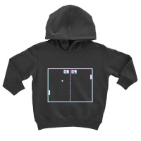 Trending Pong Game Retro Vintage Video Gamer Crt Screen Effect Gaming Toddler Hoodie | Artistshot