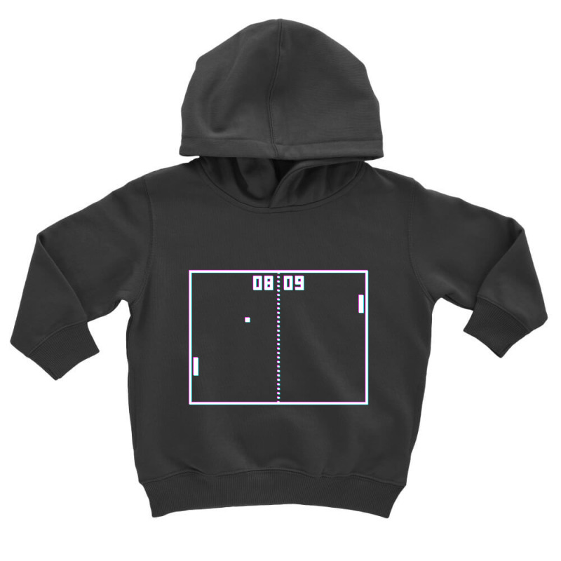 Trending Pong Game Retro Vintage Video Gamer Crt Screen Effect Gaming Toddler Hoodie by Estrada Link | Artistshot