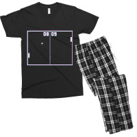 Trending Pong Game Retro Vintage Video Gamer Crt Screen Effect Gaming Men's T-shirt Pajama Set | Artistshot