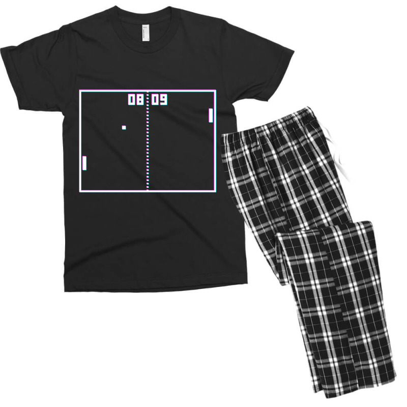 Trending Pong Game Retro Vintage Video Gamer Crt Screen Effect Gaming Men's T-shirt Pajama Set by Estrada Link | Artistshot