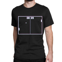 Trending Pong Game Retro Vintage Video Gamer Crt Screen Effect Gaming Classic T-shirt | Artistshot