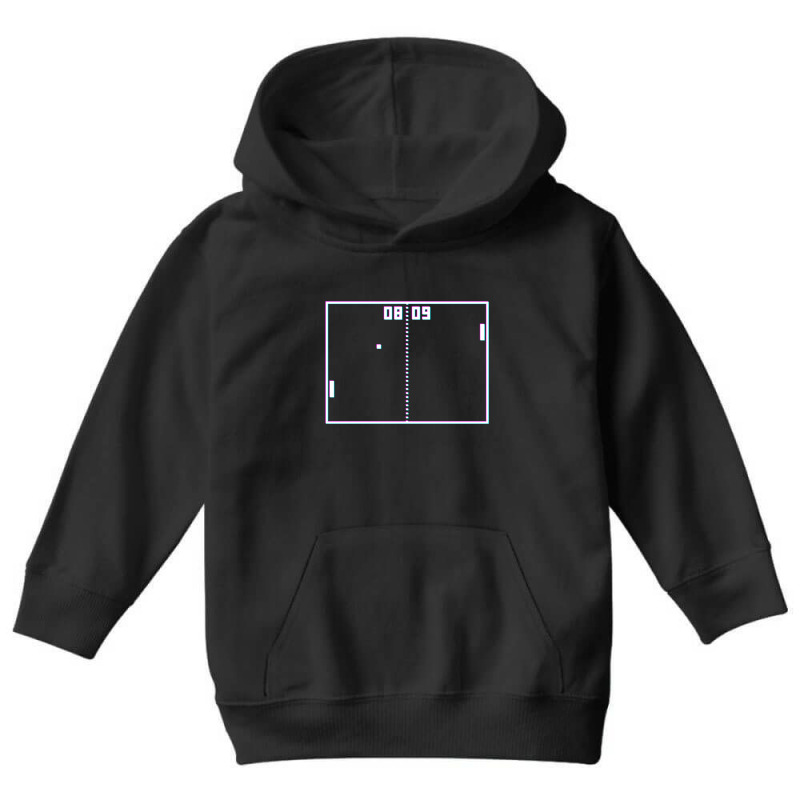 Trending Pong Game Retro Vintage Video Gamer Crt Screen Effect Gaming Youth Hoodie by Estrada Link | Artistshot