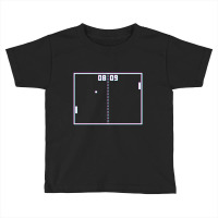 Trending Pong Game Retro Vintage Video Gamer Crt Screen Effect Gaming Toddler T-shirt | Artistshot