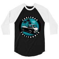 Carlsbad, California-hwtbx 3/4 Sleeve Shirt | Artistshot