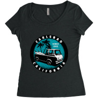 Carlsbad, California-hwtbx Women's Triblend Scoop T-shirt | Artistshot