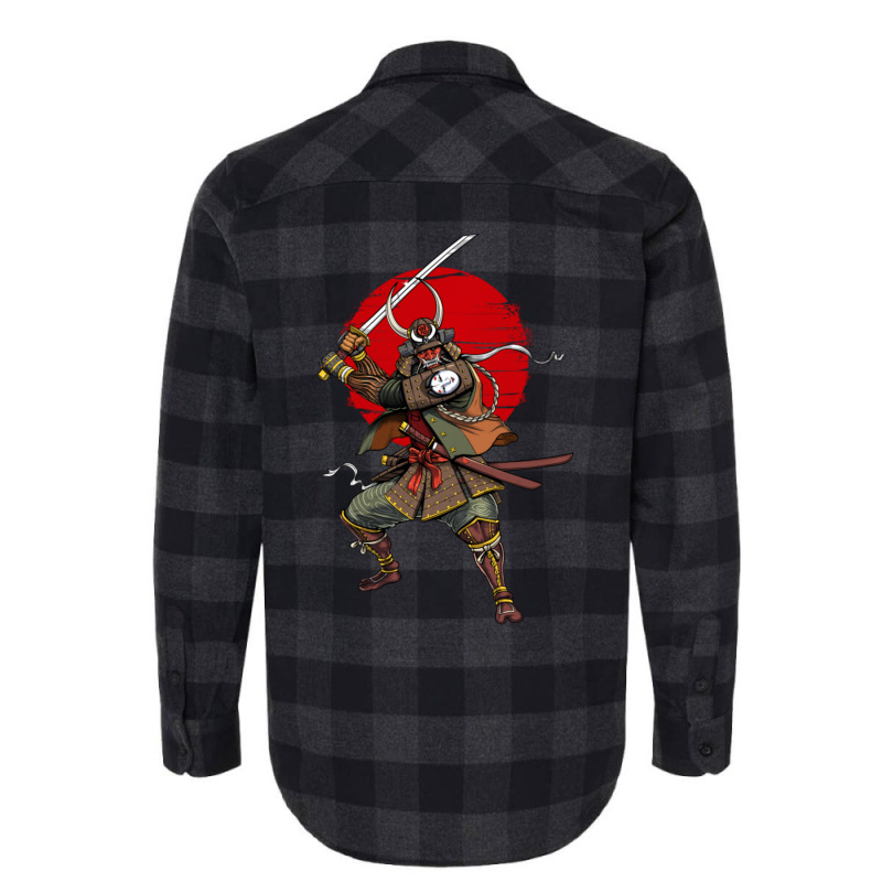 Limited Edition Samurai Demon Oni Japanese Ninja Martial Arts Flannel Shirt by yumgaugeteuda | Artistshot